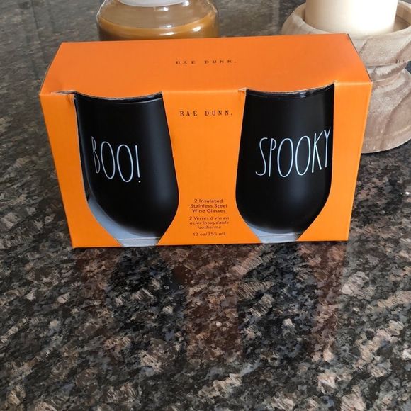 Rae Dunn Other - 2 Insulated Stainless Steel Wine Glasses